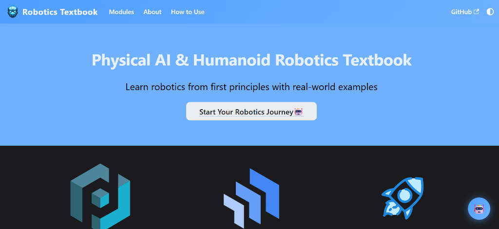 Physical AI & Humanoid Robotics Textbook